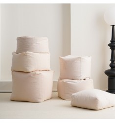 Milk Silk Pouf Inner Core Foam Filling - Round & Square Sizes | MOCOFO HOME