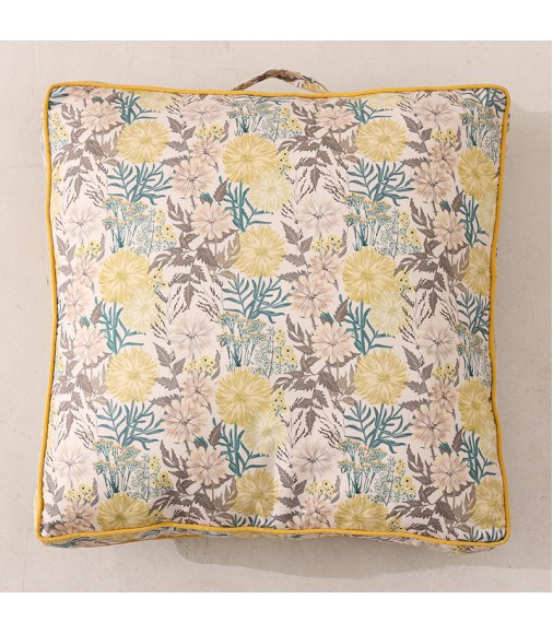 Large Square Rope-Embedded Thick Floor Cushion | Soft Sitting Pad for Living Room & Bedroom